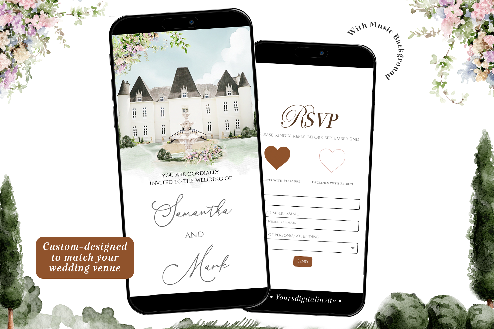 Wedding Venue Chateau Invitation